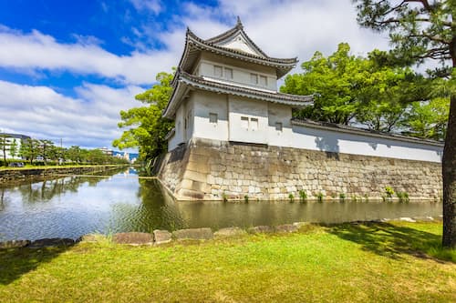 Tokyo Imperal Palace and water canal. Japan.